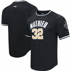 Tyrann Mathieu  Pro Standard Mesh Player Name & Number Top - New Orleans Saints