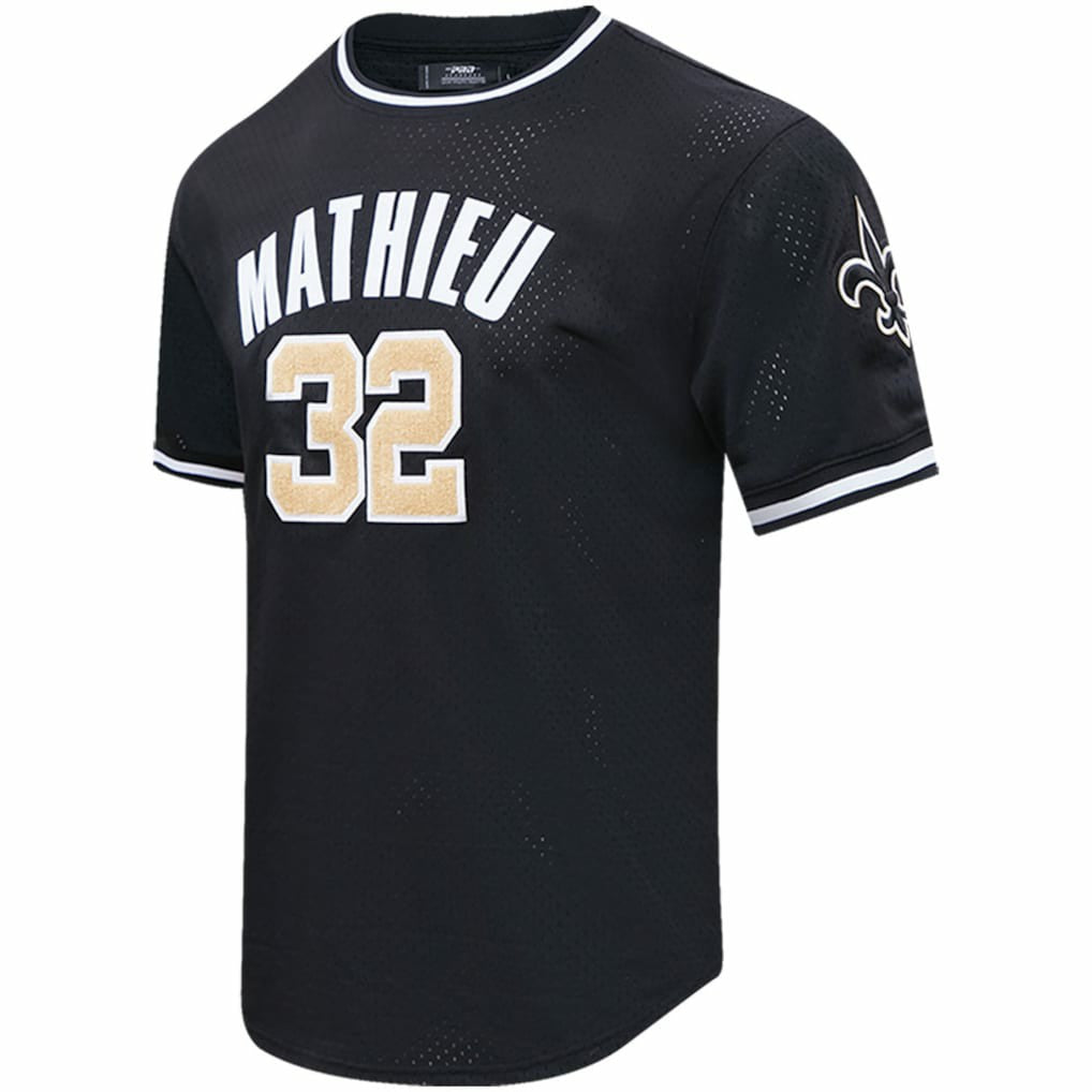 Tyrann Mathieu  Pro Standard Mesh Player Name & Number Top - New Orleans Saints