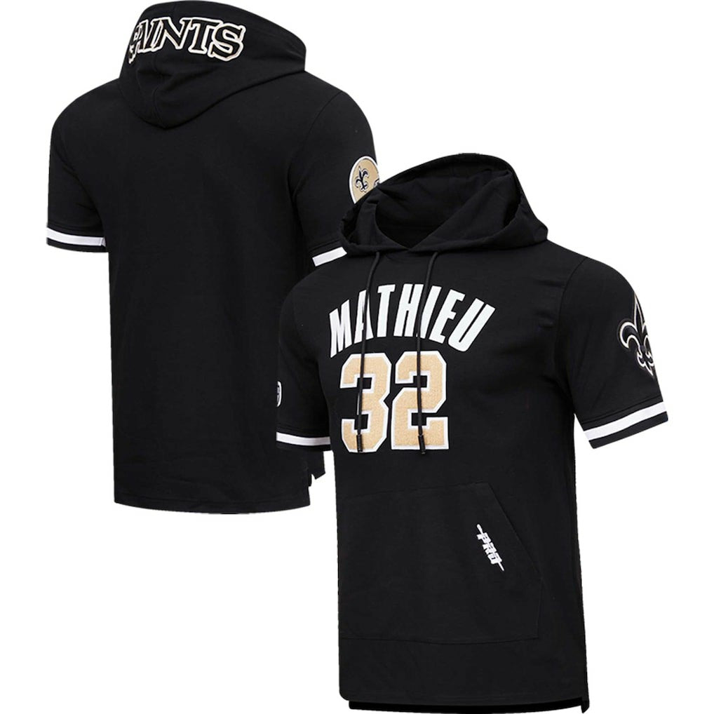 Tyrann Mathieu  Pro Standard Player Name & Number Hoodie T-Shirt - New Orleans Saints
