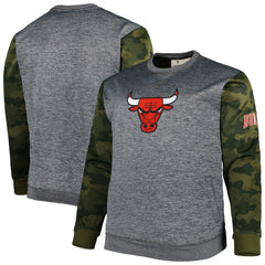 NBA Chicago Bulls Big & Tall Camo Stitched Sweatshirt