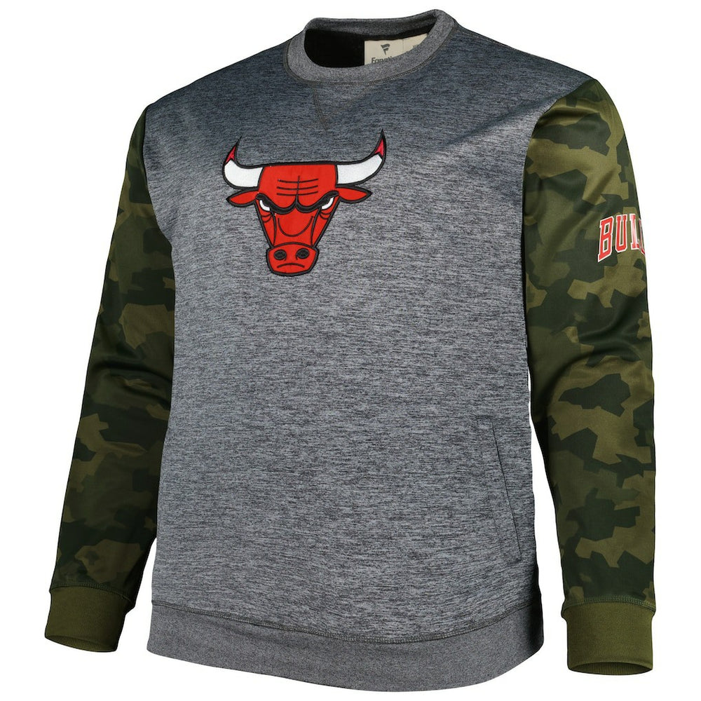 NBA Chicago Bulls Big & Tall Camo Stitched Sweatshirt
