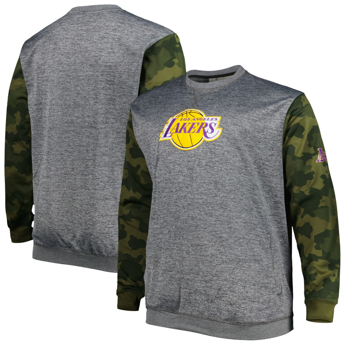 NBA Los Angeles Lakers Big & Tall Camo Stitched Sweatshirt