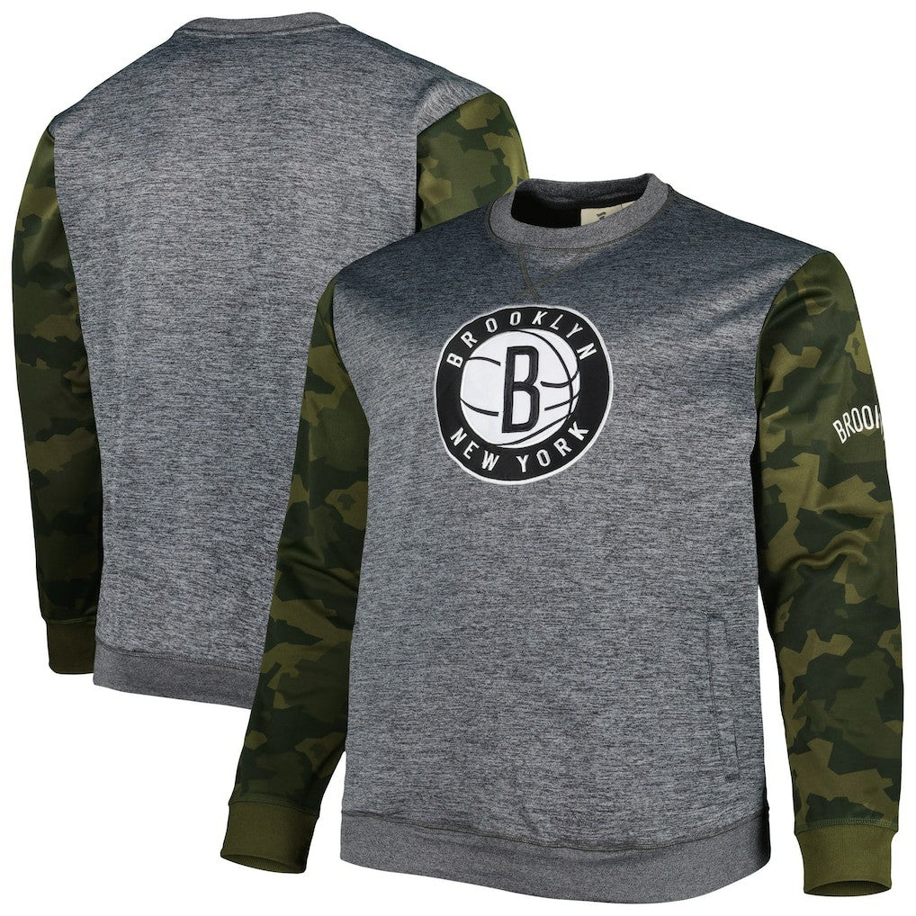 NBA Brooklyn Nets Big & Tall Camo Stitched Sweatshirt