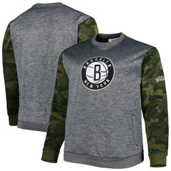 NBA Brooklyn Nets Big & Tall Camo Stitched Sweatshirt