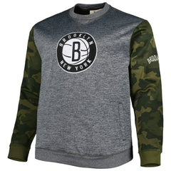 NBA Brooklyn Nets Big & Tall Camo Stitched Sweatshirt