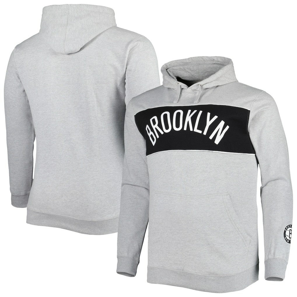 NBA Brooklyn Nets Big & Tall Wordmark Pullover Hoodie