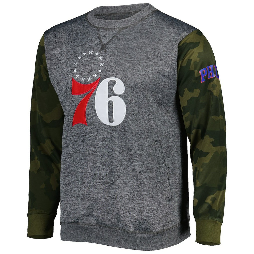 NBA Philadelphia 76ers Camo Stitched Sweatshirt