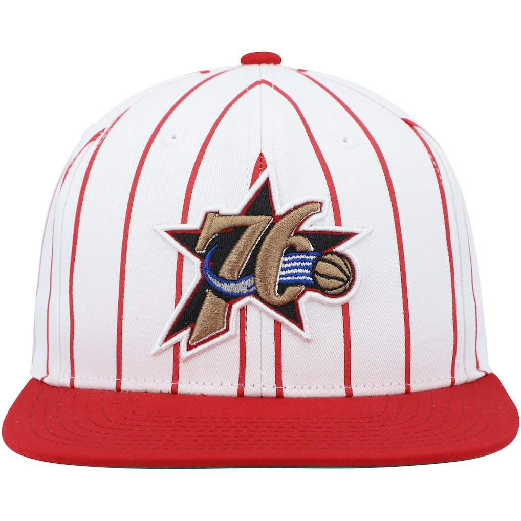 NBA Philadelphia 76ers Hardwood Classics Pinstripe Snapback Hat