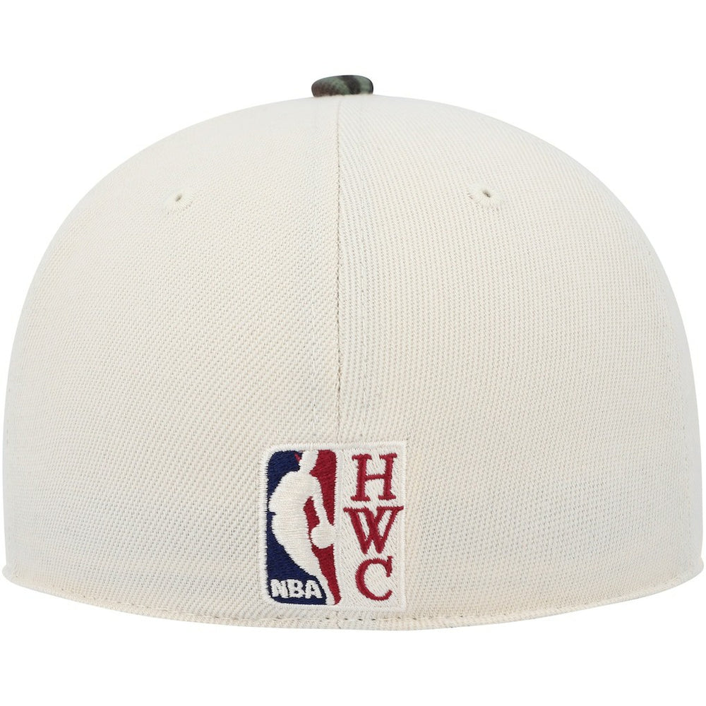 NBA Philadelphia 76ers Hardwood Classics 1976 NBA All-Star Game Off White Camo Fitted Hat
