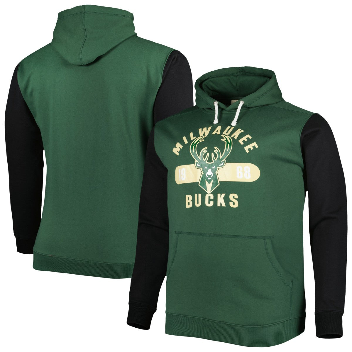 NBA Milwaukee Bucks Big & Tall Bold Attack Pullover Hoodie