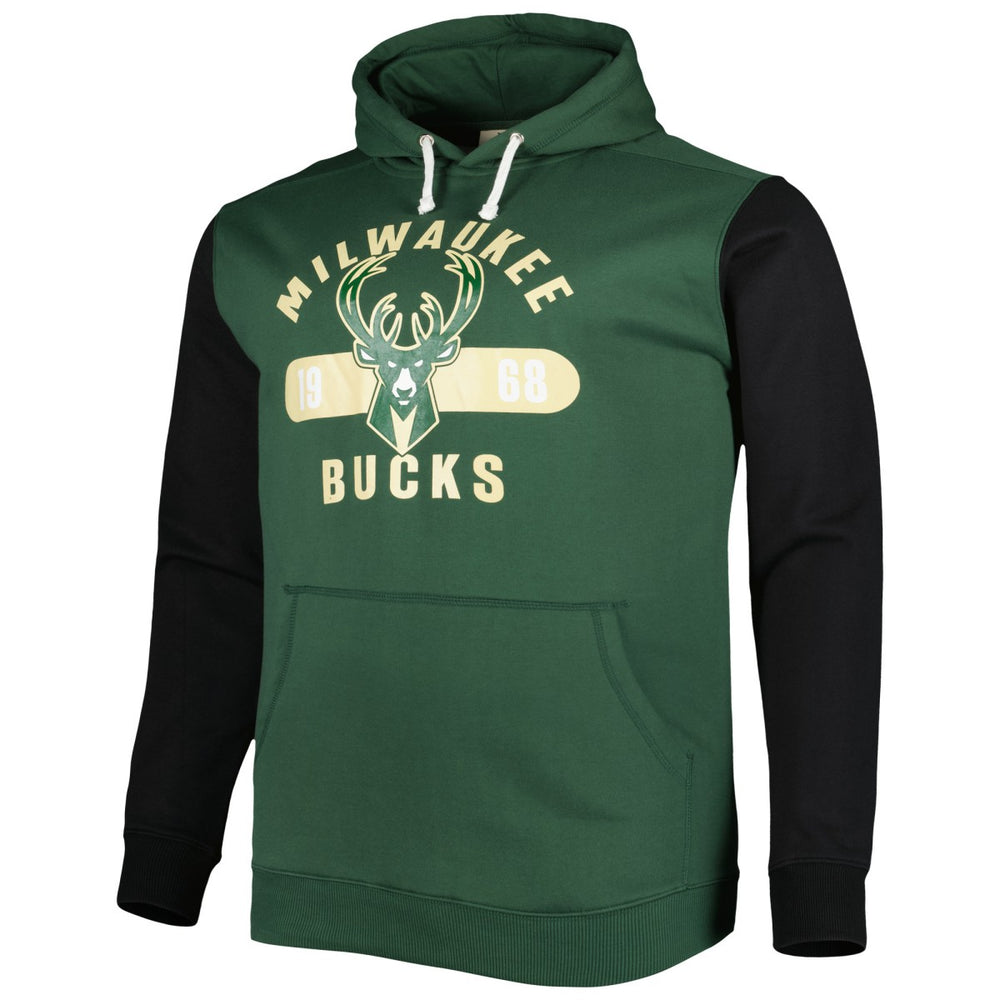NBA Milwaukee Bucks Big & Tall Bold Attack Pullover Hoodie