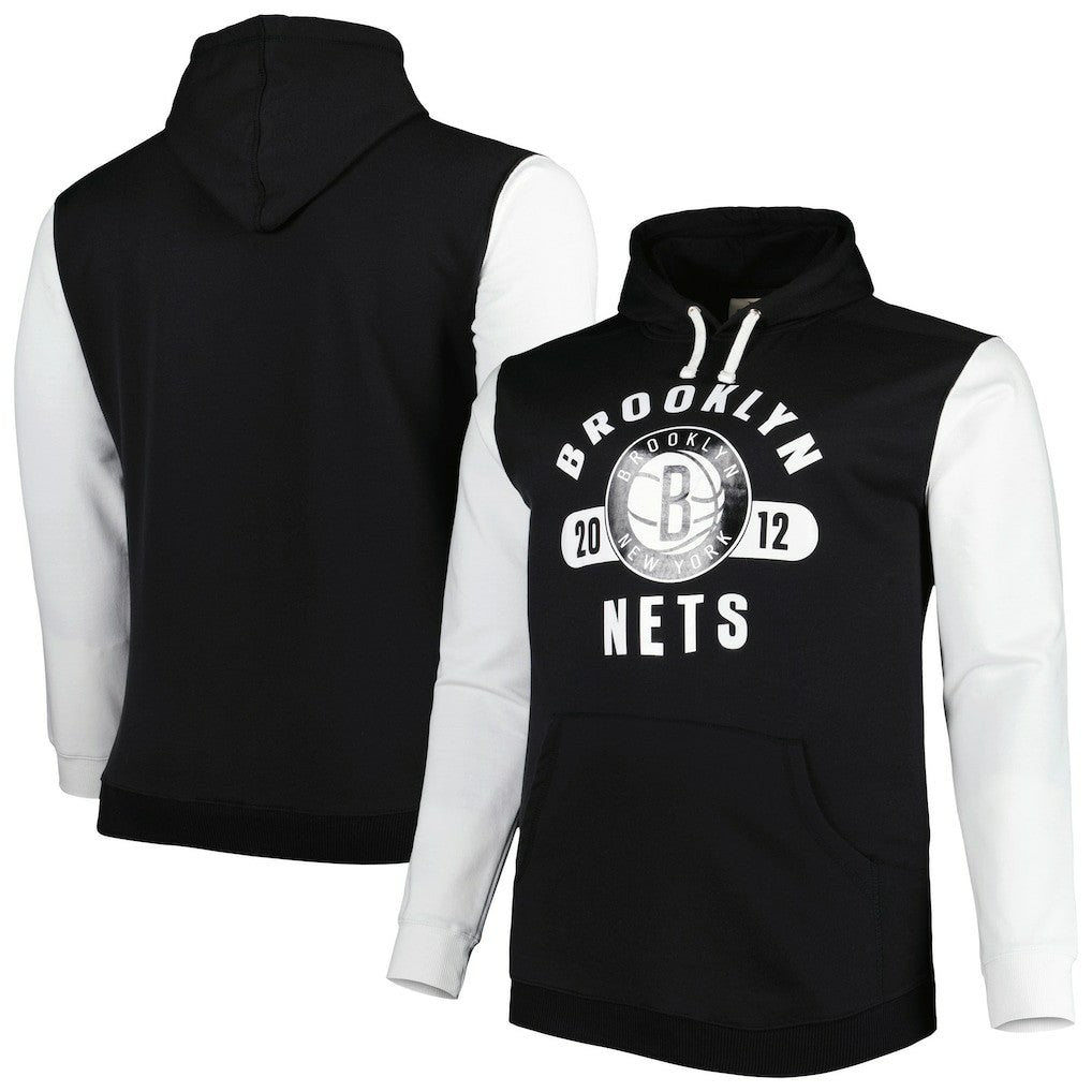 NBA Brooklyn Nets Big & Tall Bold Attack Pullover Hoodie