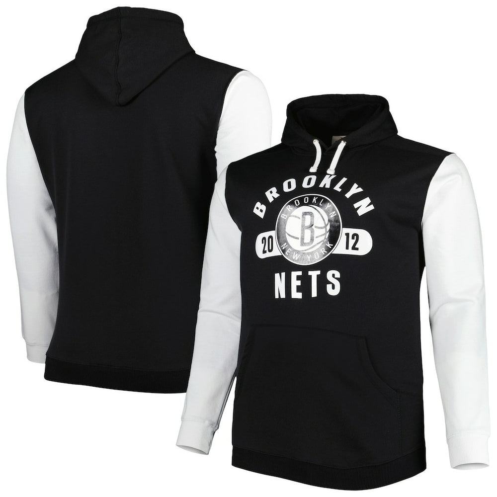 NBA Brooklyn Nets Big & Tall Bold Attack Pullover Hoodie