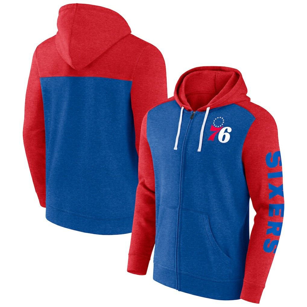 NBA Philadelphia 76ers Big & Tall Down and Distance Full-Zip Hoodie