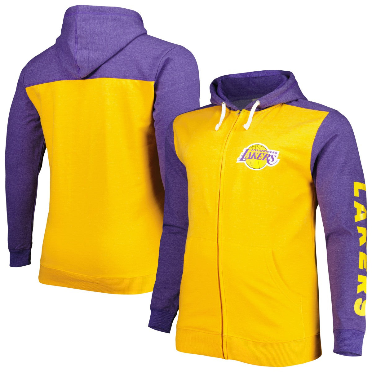 NBA Los Angeles Lakers Big & Tall Down and Distance Full-Zip Hoodie
