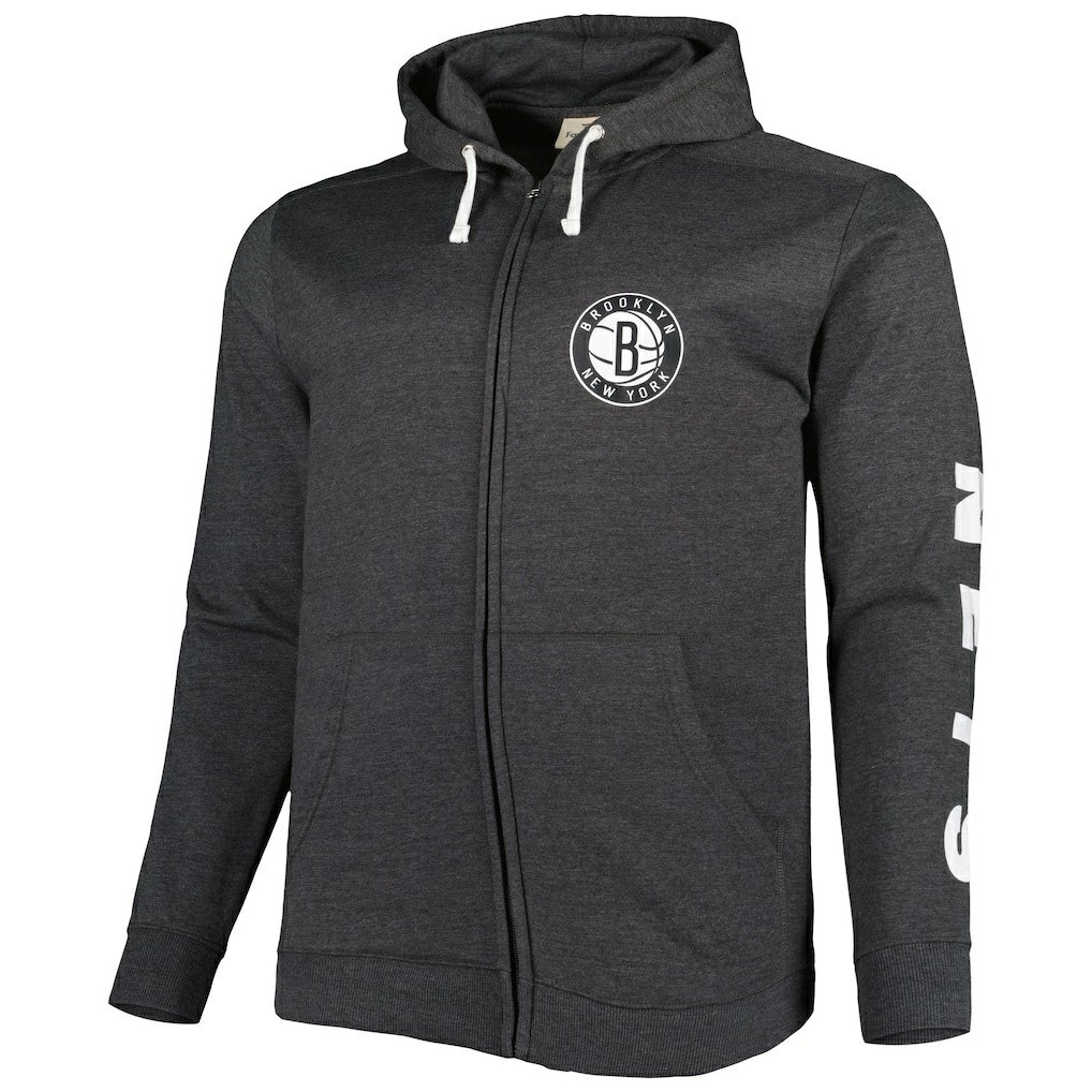 NBA Brooklyn Nets Big & Tall Down and Distance Full-Zip Hoodie