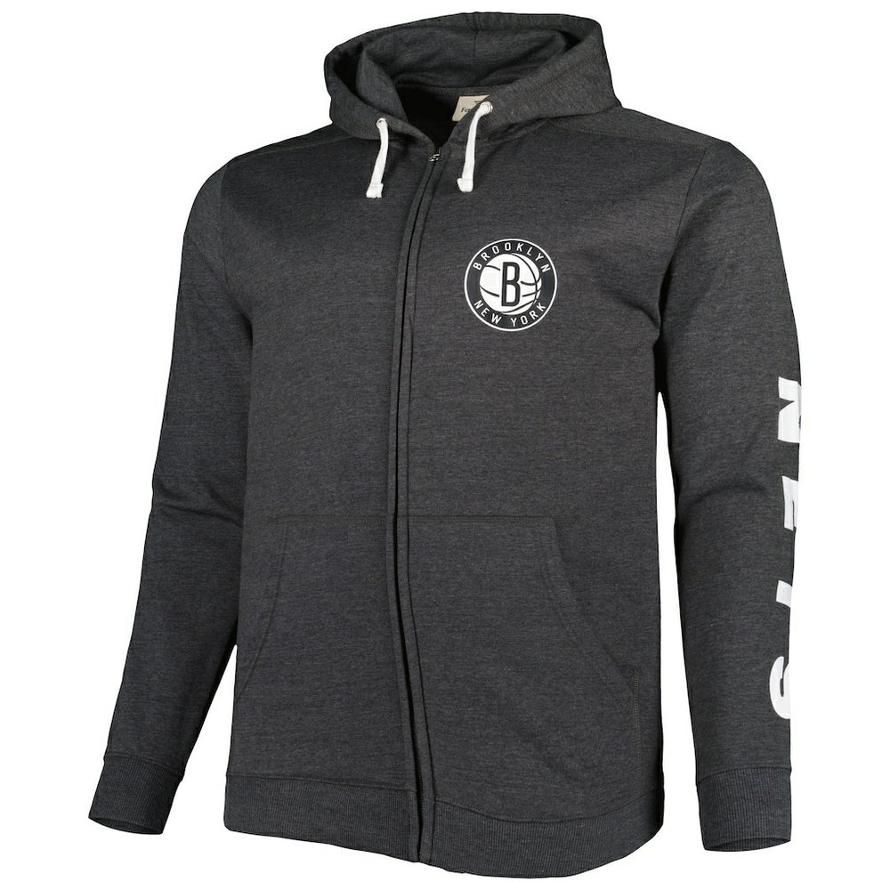 NBA Brooklyn Nets Big & Tall Down and Distance Full-Zip Hoodie