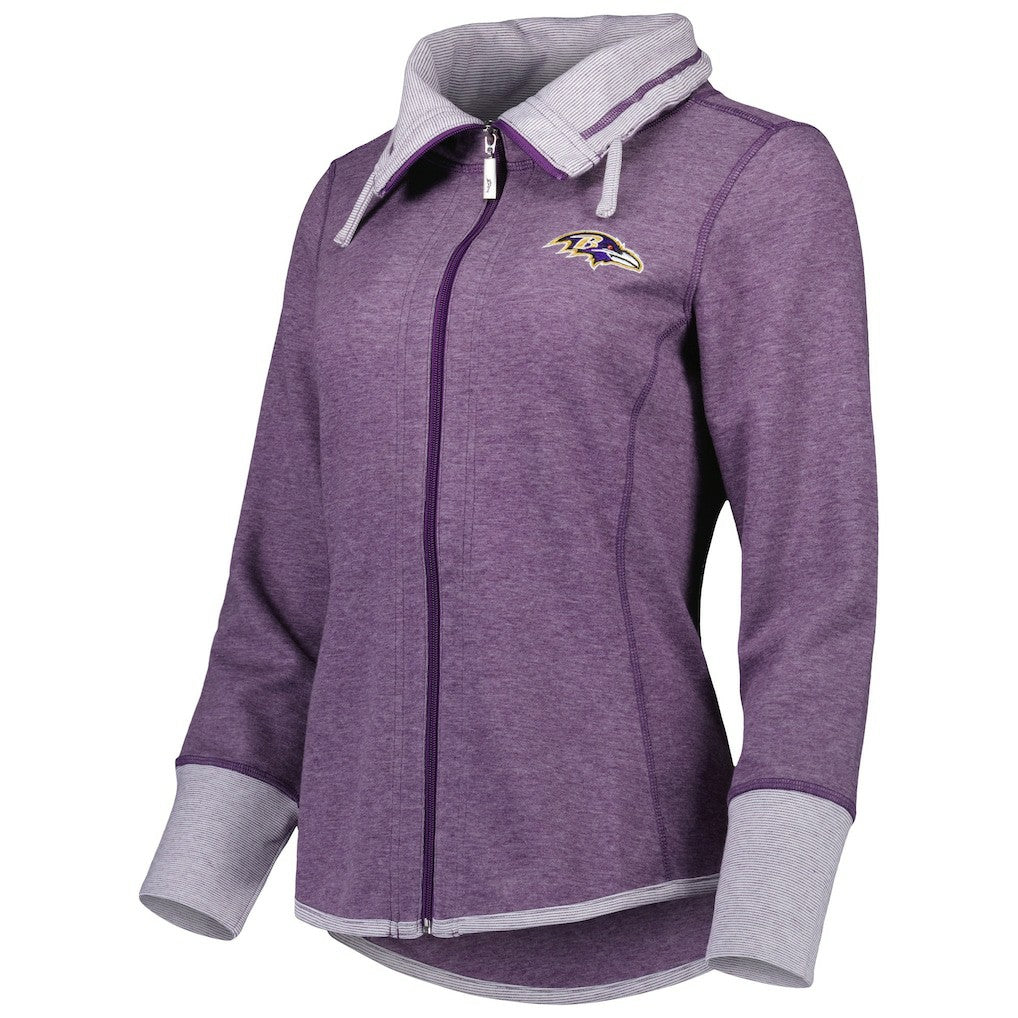 Women's Sport Sun Fade Full-Zip Sweatshirt - Baltimore Ravens