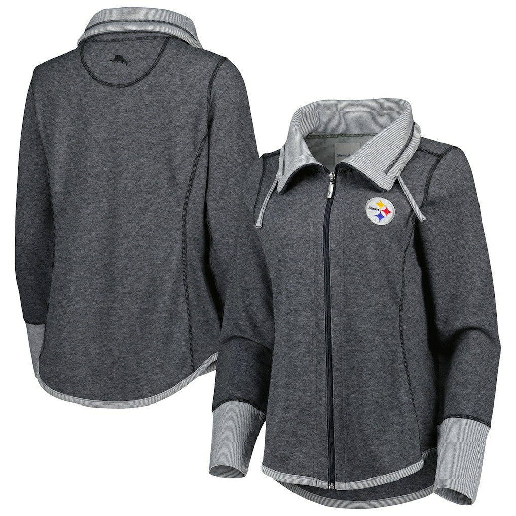 Women's Sport Sun Fade Full-Zip Sweatshirt - Pittsburgh Steelers