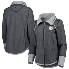 Women's Sport Sun Fade Full-Zip Sweatshirt - Pittsburgh Steelers