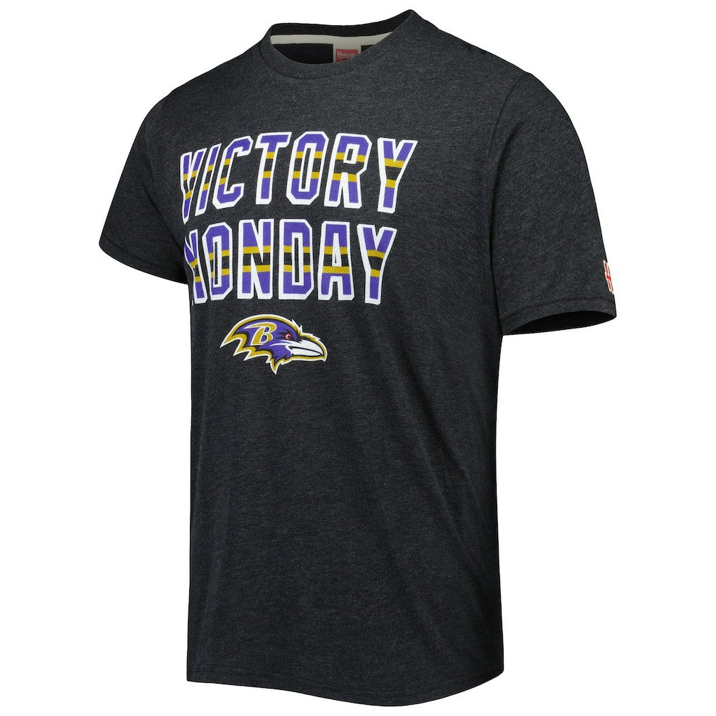 Homage Victory Monday Tri-Blend T-Shirt - Baltimore Ravens