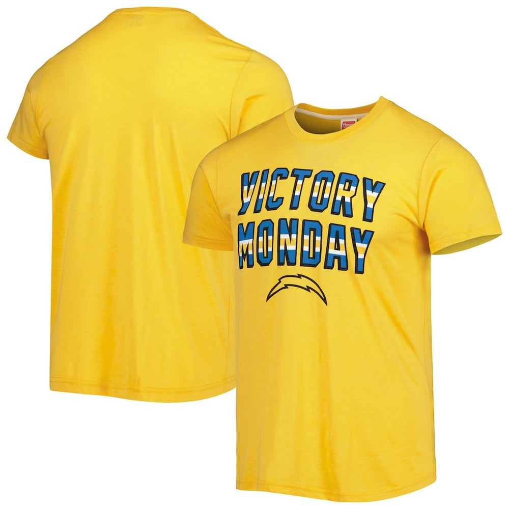 Homage Victory Monday Tri-Blend T-Shirt - Los Angeles Chargers