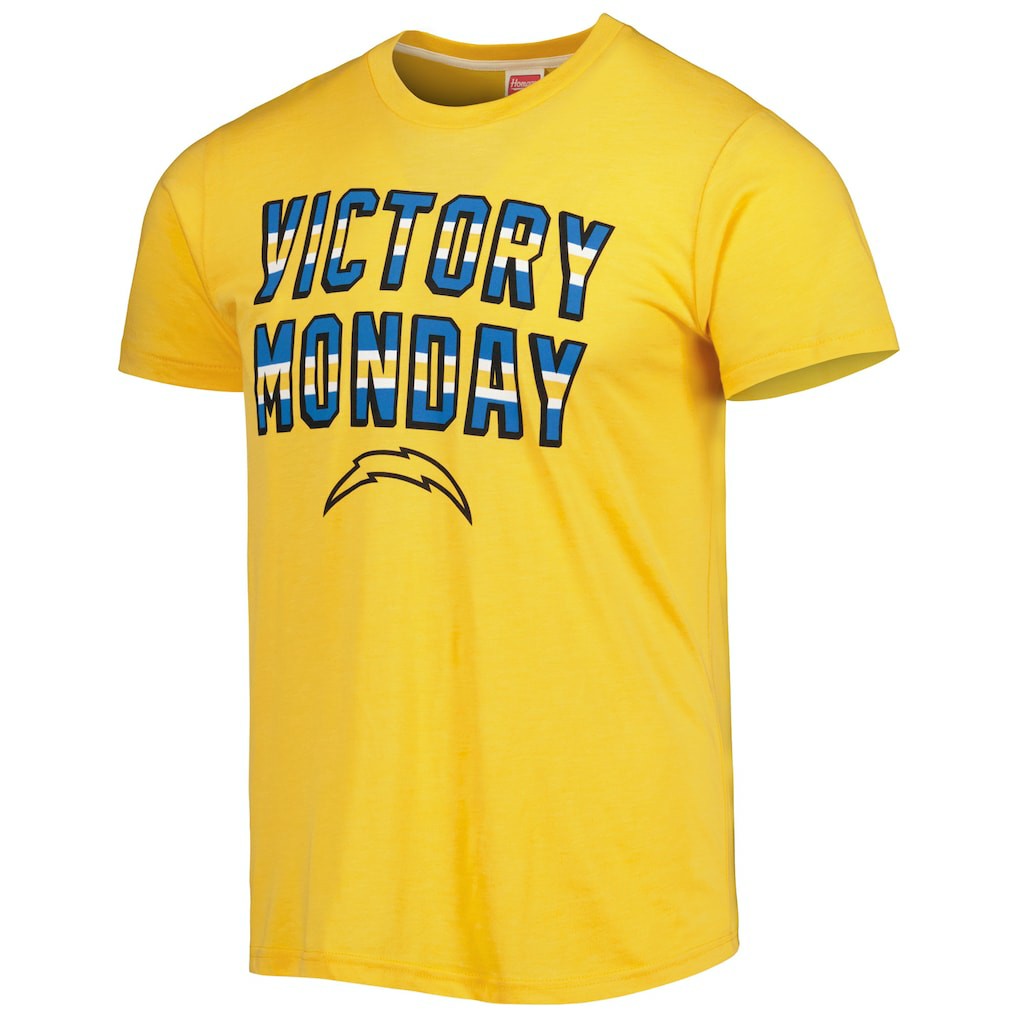 Homage Victory Monday Tri-Blend T-Shirt - Los Angeles Chargers