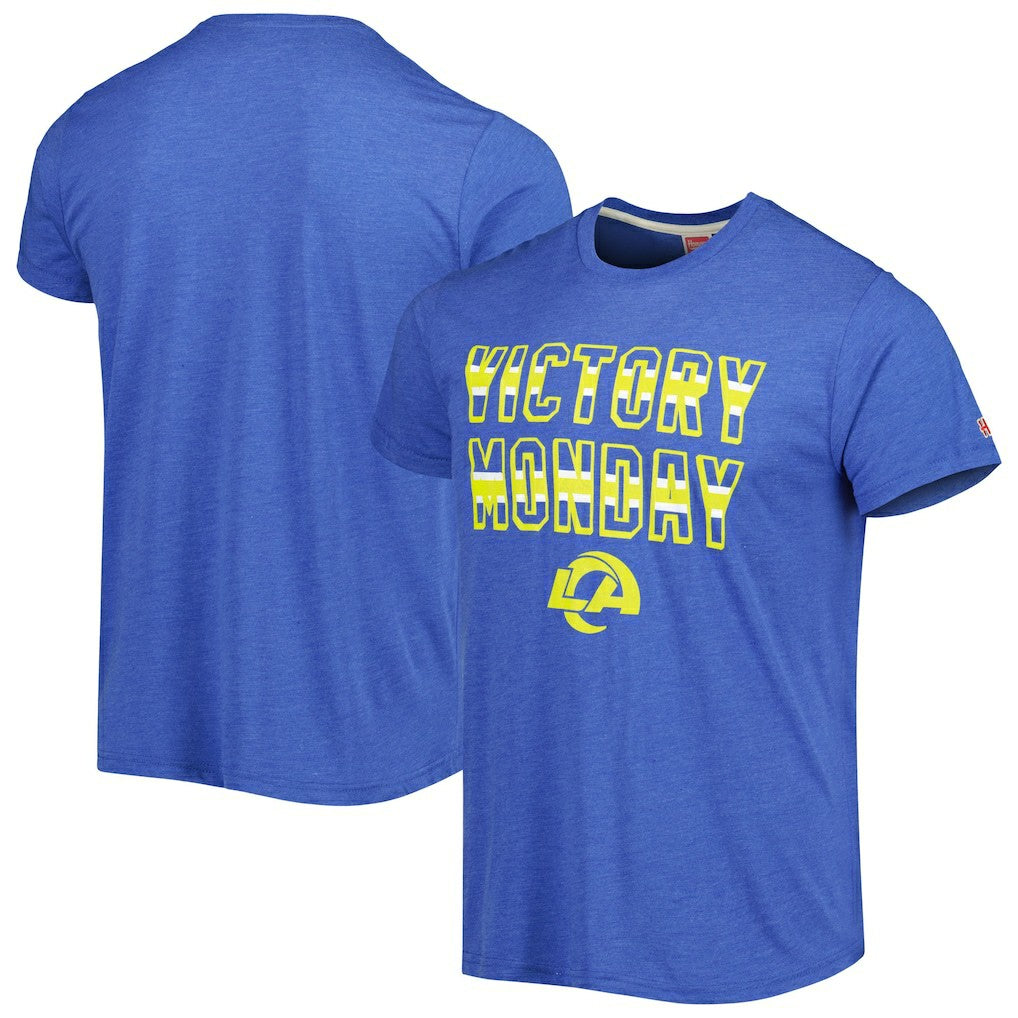Homage Victory Monday Tri-Blend T-Shirt - Los Angeles Rams