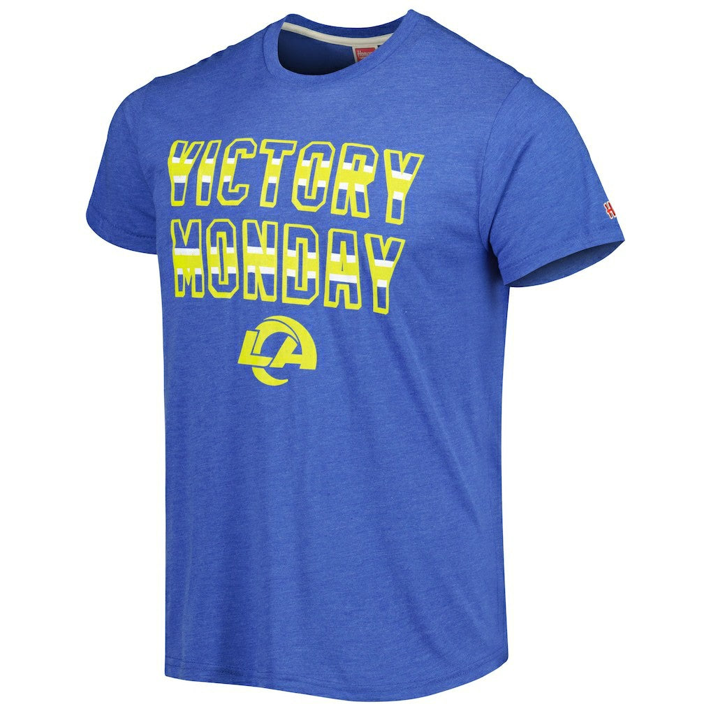 Homage Victory Monday Tri-Blend T-Shirt - Los Angeles Rams