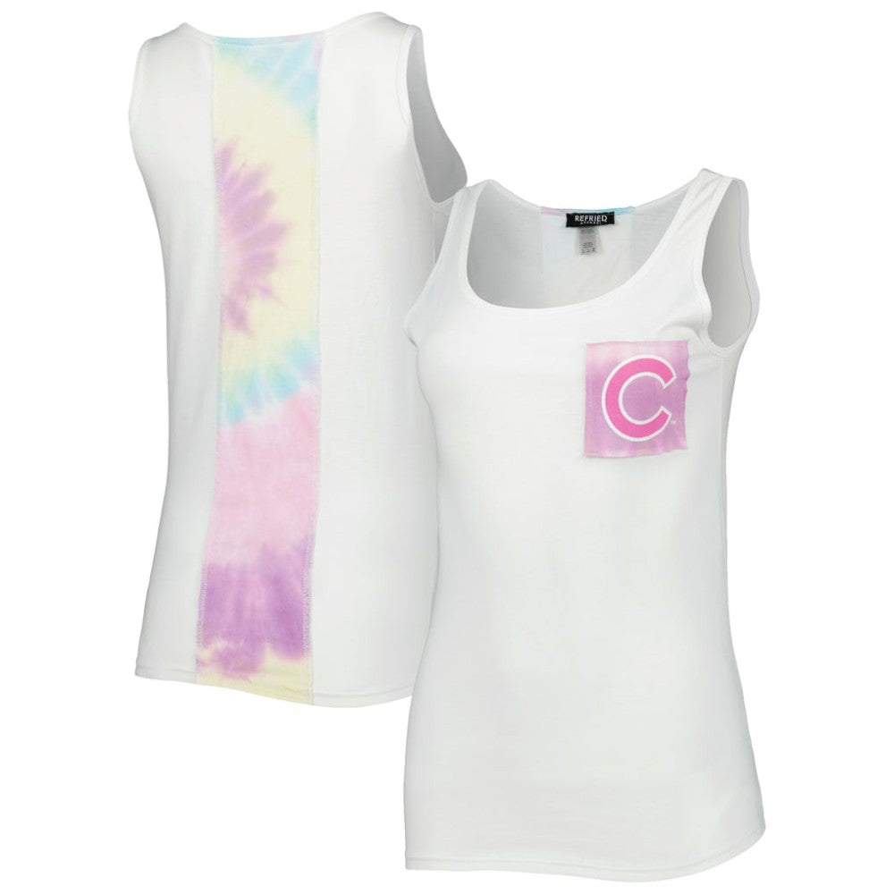 MLB Chicago Cubs Refried Apparel Women's Tie-Dye Tank Top