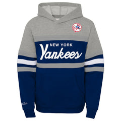 MLB New York Yankees Mitchell & Ness Youth Cooperstown Collection Head Coach Pullover Hoodie
