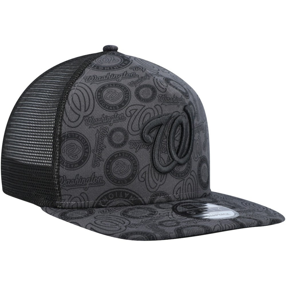 MLB Washington Nationals New Era Repeat A-Frame 9FIFTY Trucker Snapback Hat
