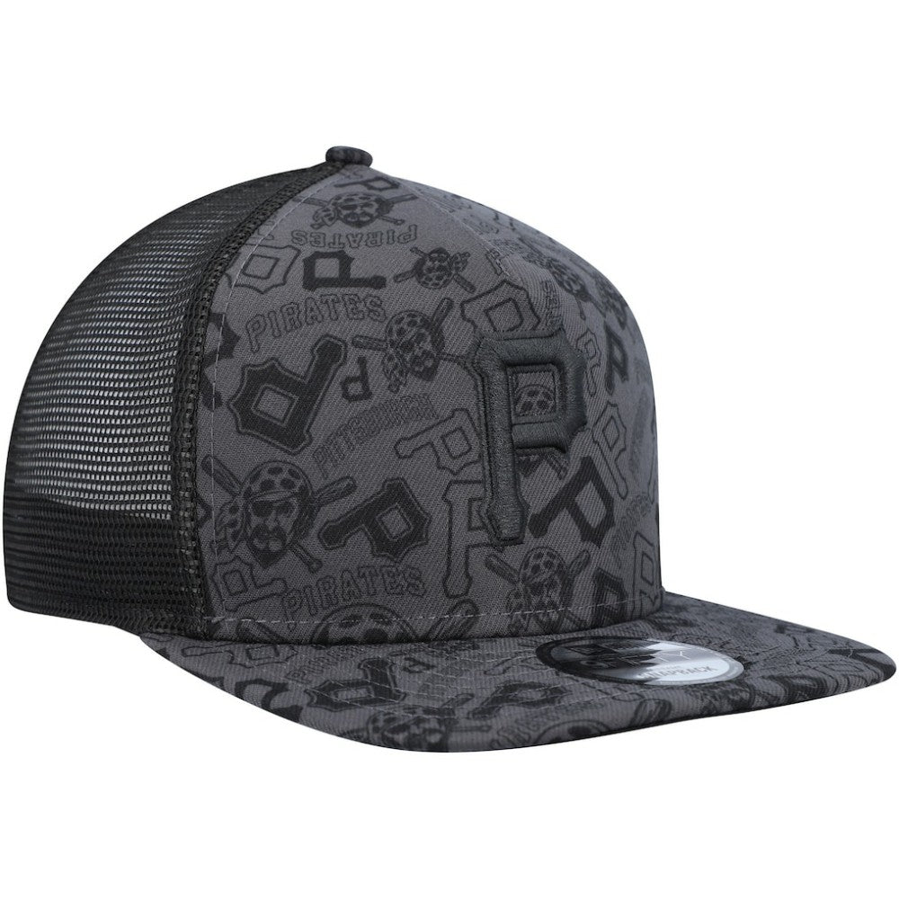 MLB Pittsburgh Pirates New Era Repeat A-Frame 9FIFTY Trucker Snapback Hat