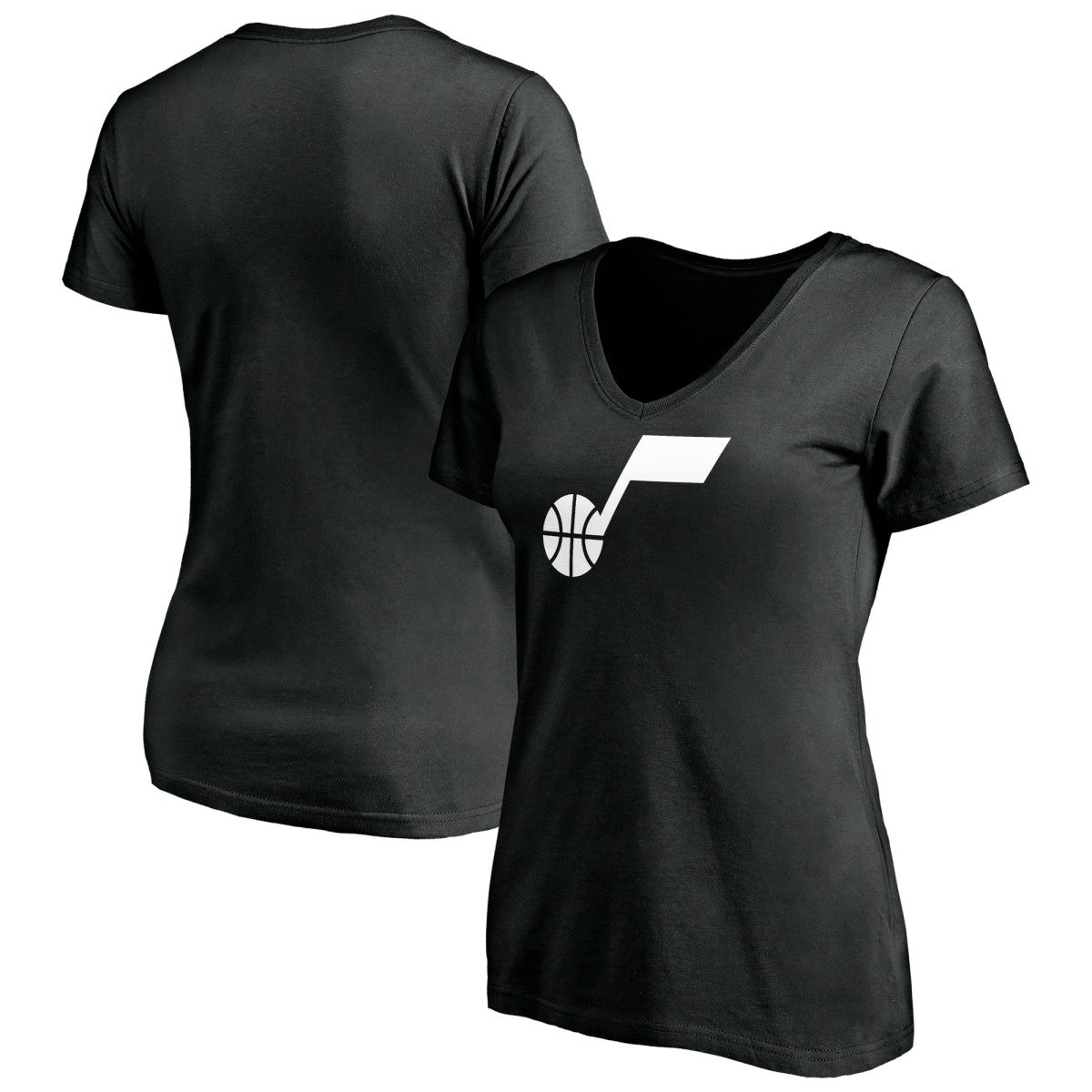 NBA Utah Jazz Women's Primary Team Logo V-Neck T-Shirt