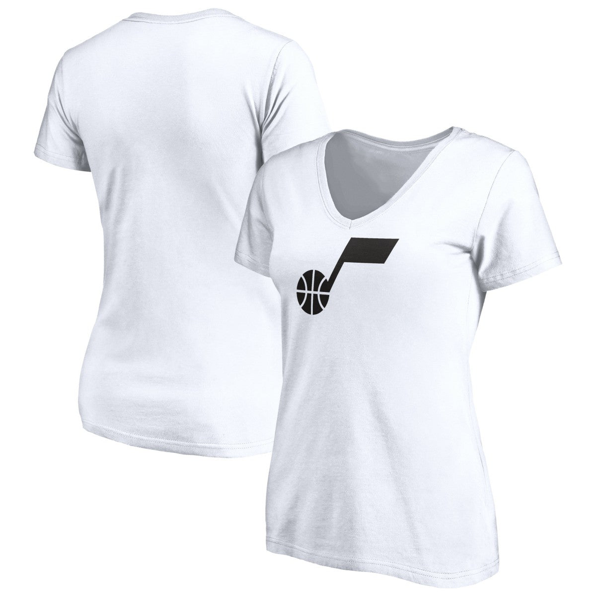 NBA Utah Jazz Women's Primary Team Logo V-Neck T-Shirt