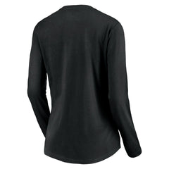 NBA Utah Jazz Women's Primary Logo Team Long Sleeve V-Neck T-Shirt