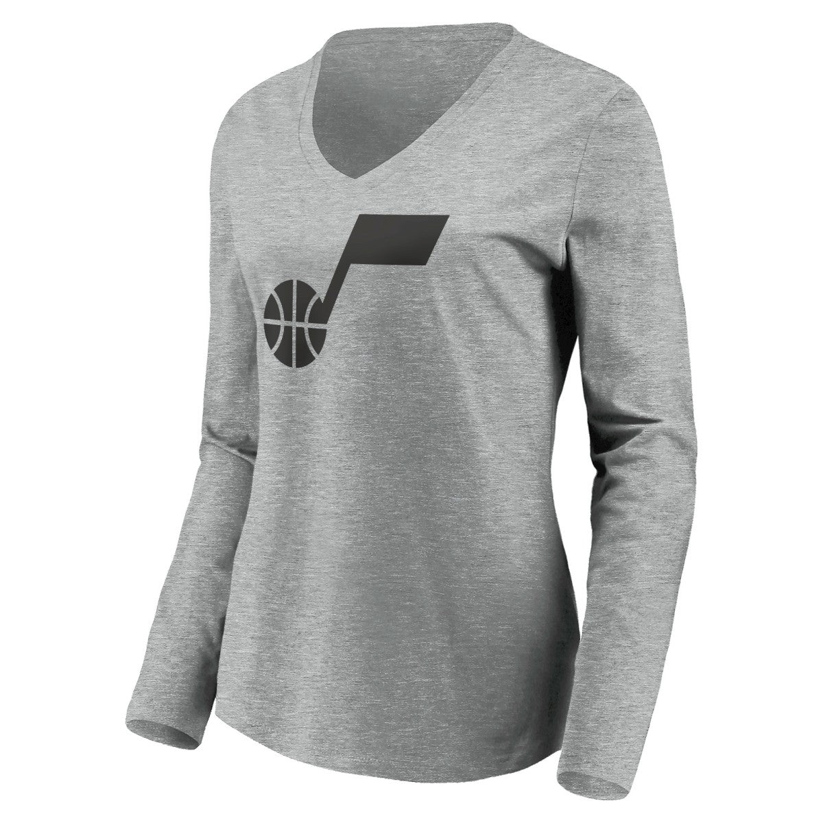 NBA Utah Jazz Women's Primary Logo Team Long Sleeve V-Neck T-Shirt