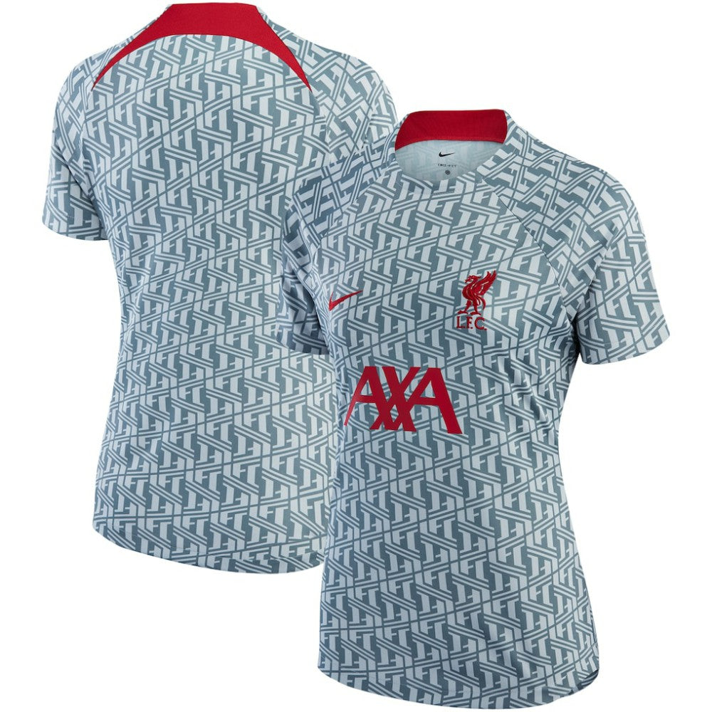 Liverpool Women's 2022/23 Pre-Match Raglan Performance Top - Nike Gray