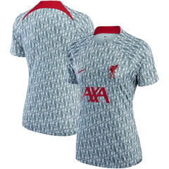 Liverpool Women's 2022/23 Pre-Match Raglan Performance Top - Nike Gray