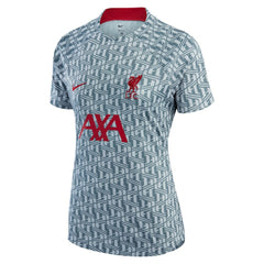 Liverpool Women's 2022/23 Pre-Match Raglan Performance Top - Nike Gray