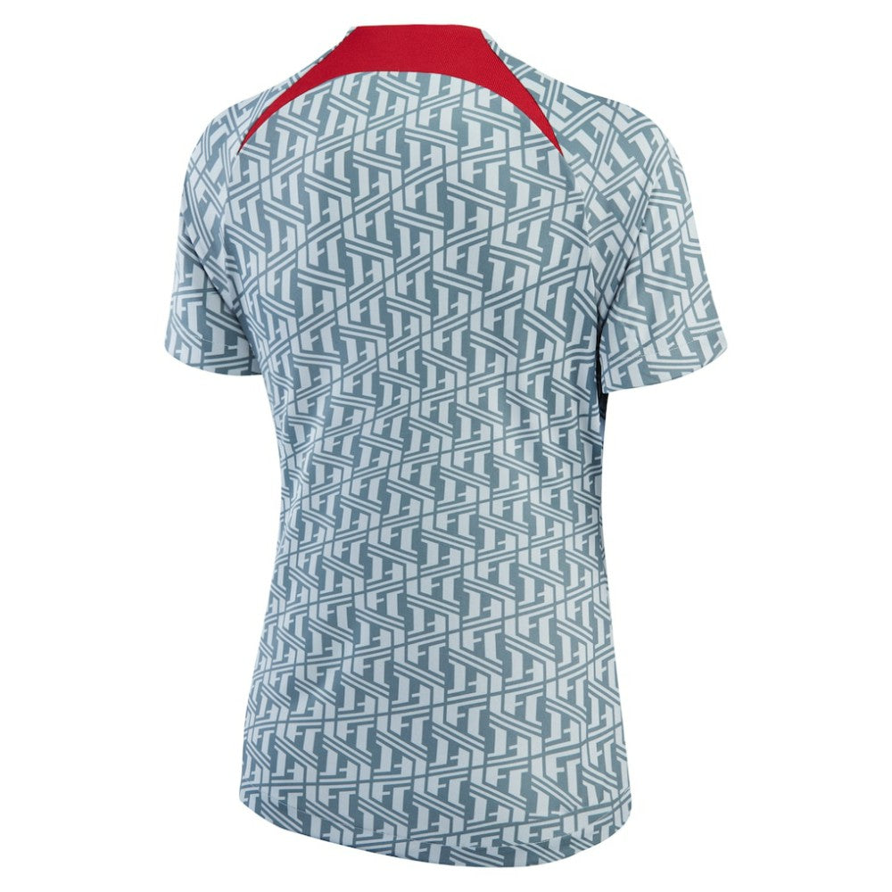 Liverpool Women's 2022/23 Pre-Match Raglan Performance Top - Nike Gray