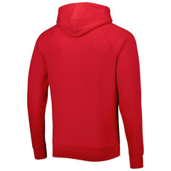 Homage Retro Helmet Tri-Blend Raglan Pullover Hoodie - Atlanta Falcons