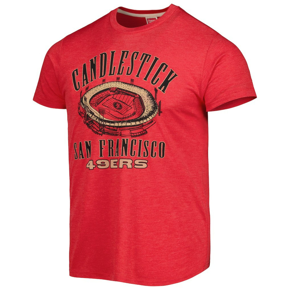 Homage Stadium Tri-Blend T-Shirt - San Francisco 49ers