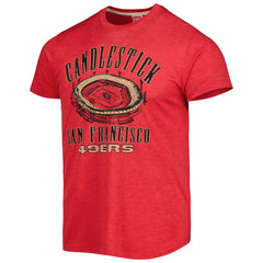 Homage Stadium Tri-Blend T-Shirt - San Francisco 49ers