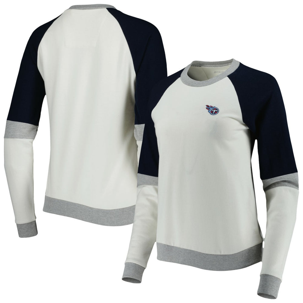 Antigua Women's Avenue Raglan Pullover Sweatshirt - Tennessee Titans