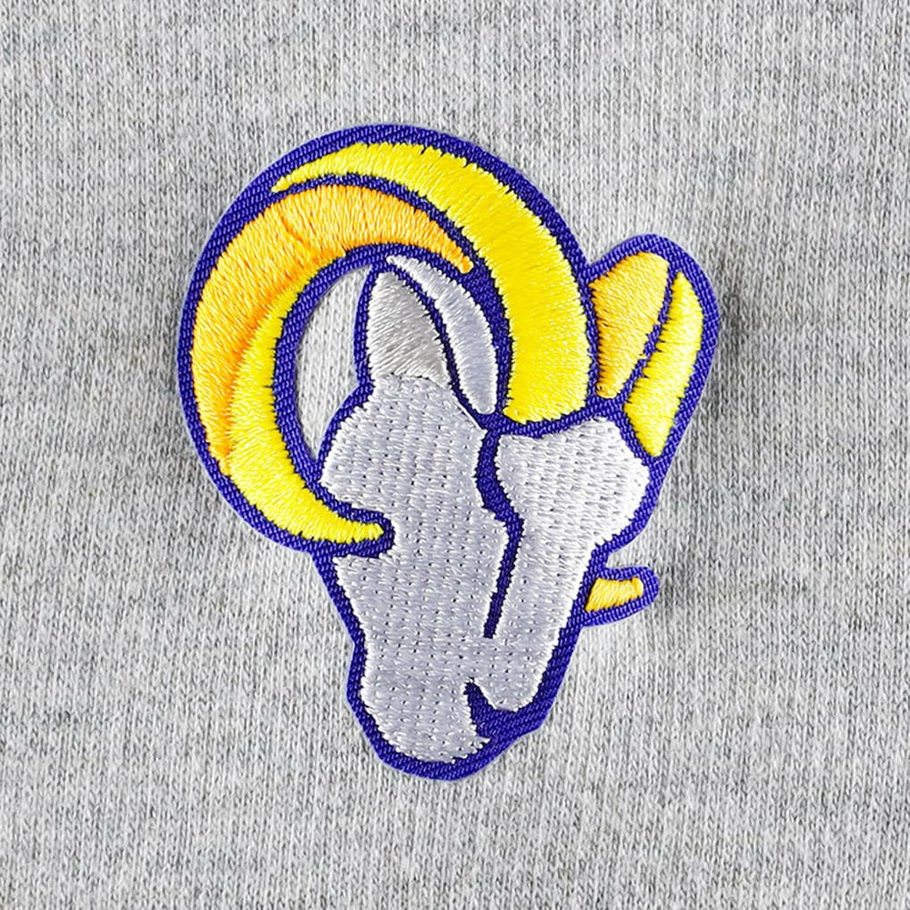 Antigua Women's Lightweight Jackpot Raglan Half-Zip Pullover Hoodie - Los Angeles Rams