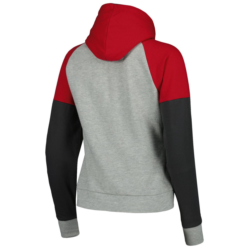 Antigua Women's Lightweight Jackpot Raglan Half-Zip Pullover Hoodie - Tampa Bay Buccaneers