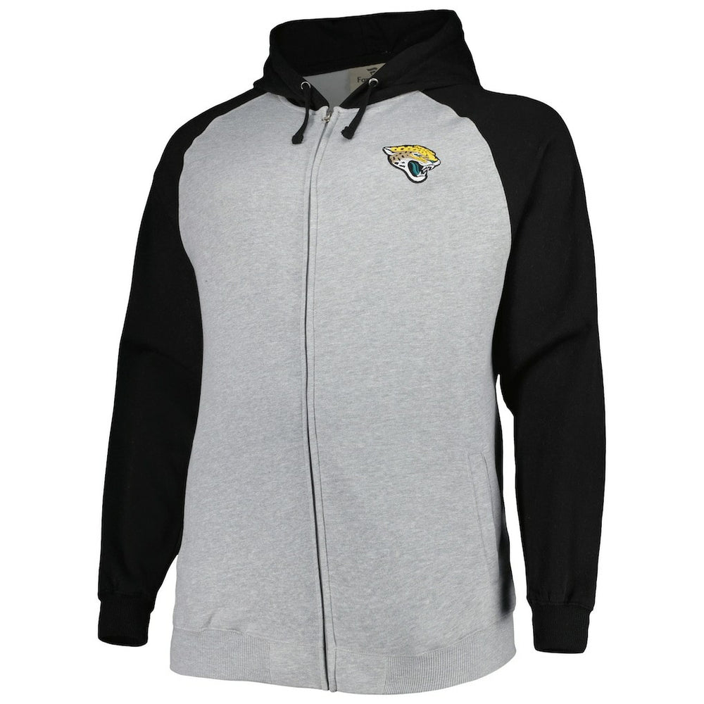 Big & Tall Fleece Raglan Full-Zip Hoodie Jacket - Jacksonville Jaguars