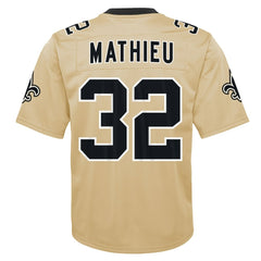 Tyrann Mathieu  Youth Inverted Game Jersey - New Orleans Saints