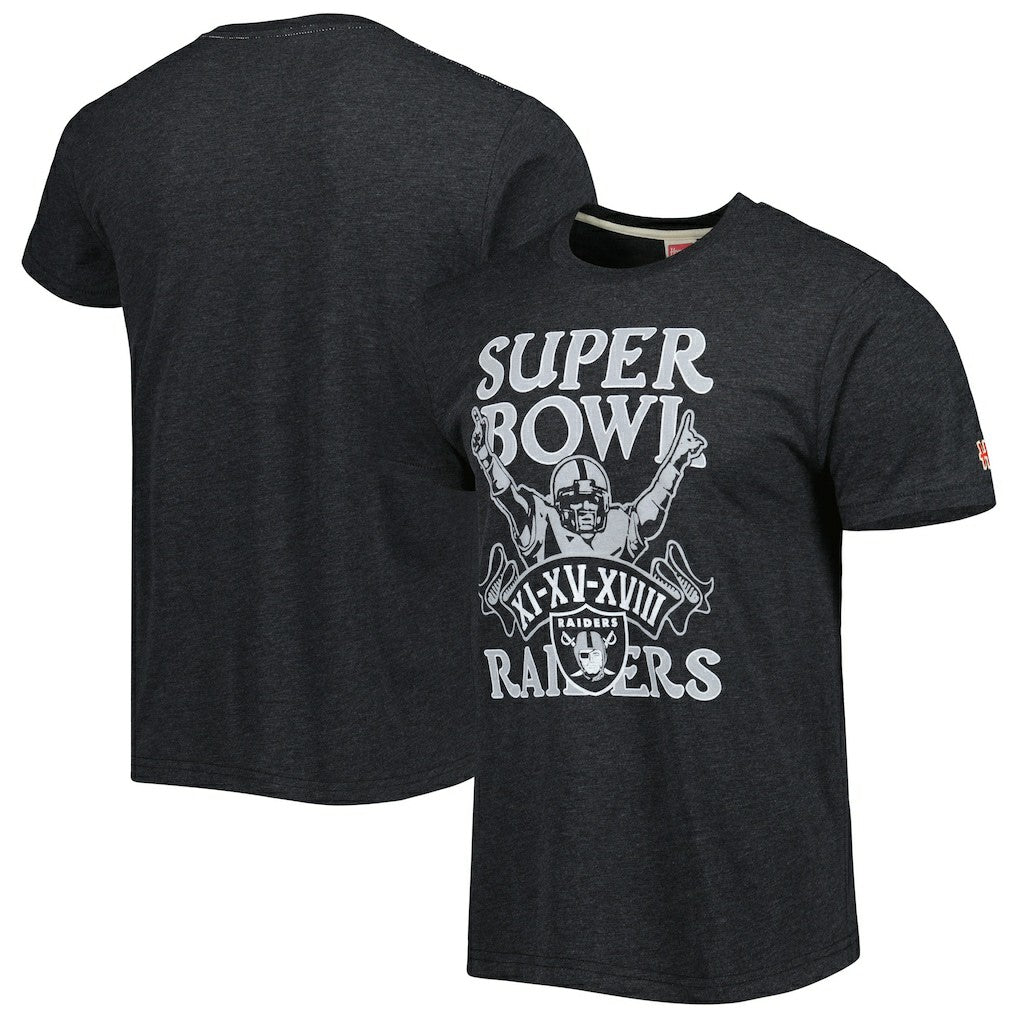 Homage Super Bowl Classics Tri-Blend T-Shirt - Las Vegas Raiders